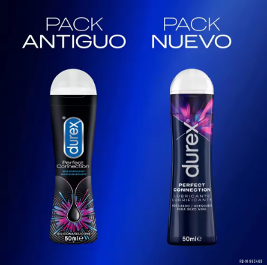 Durex - Lote Set 2x Lubricante Perfect Connection Base Silicona - 2x 50 ml, Sexo Anal, Larga Duración