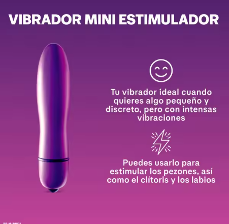 Durex Vibrador Mini Intense Orgasmic Pure Pleasure, Dildo Consolador Clítoris Mujer