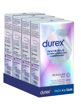 Durex - Condones para hombre Durex. Pack de 48 Preservativos