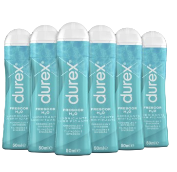 Lubricantes Durex Lote x6 50ml, para sexo seguro. Descubre el tuyo y disfruta. Original, Calor, Frescor. Fresa y Perfect Connection